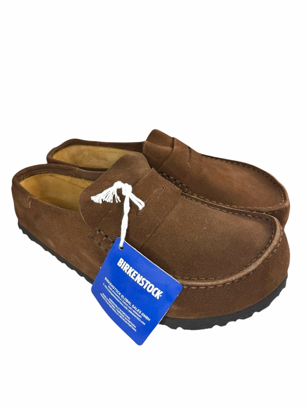 Birkenstock Naples Clog  Brown Habana Oiled Leather Loafers Sz 41 NWT